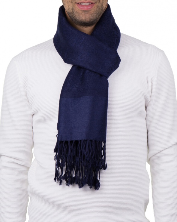 Echarpe viscose KERALA navy homme