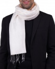 Foulard soie COCOON UNIE blanc homme