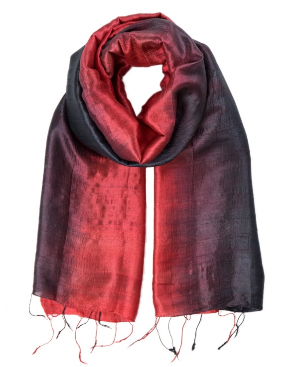 Foulard soie COCOON BI tango femme