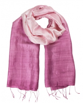 Foulard soie COCOON MIX blush femme