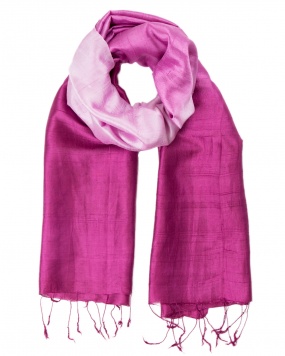 Foulard soie COCOON MIX figue femme