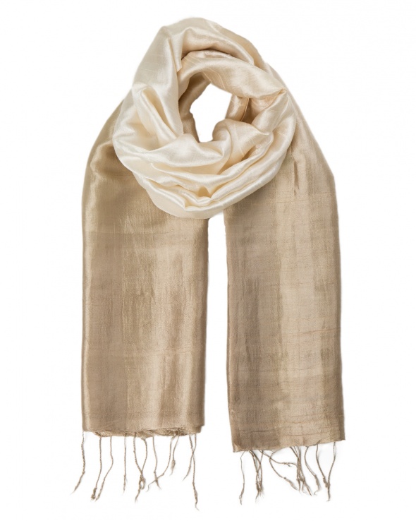 Foulard soie COCOON MIX nude femme