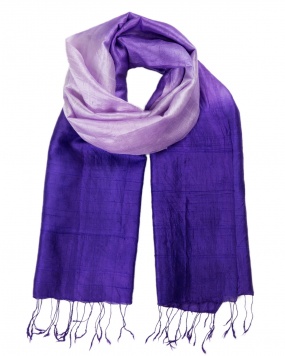 Foulard soie COCOON MIX orchid femme