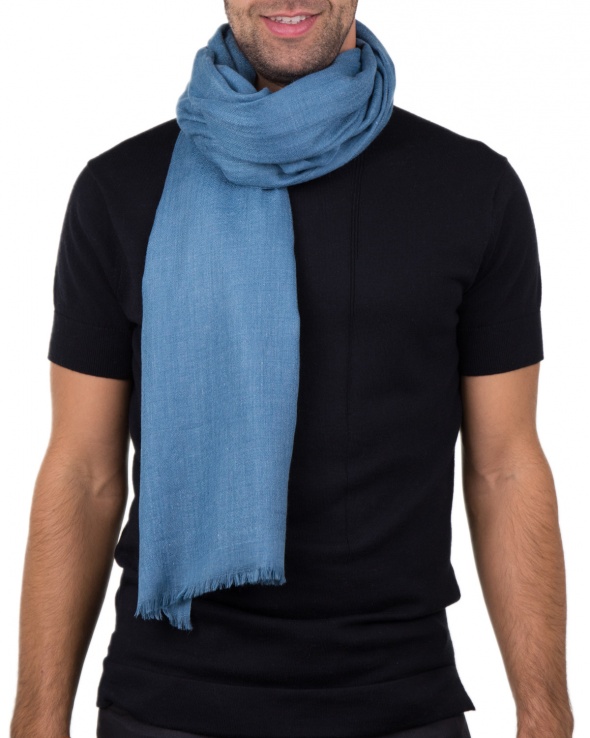 Echarpe viscose MANALI aqua homme