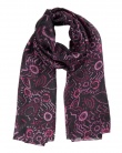 Foulard soie MAIA flower plum femme