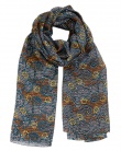 Foulard soie MAIA snake black femme