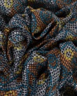 Foulard soie MAIA snake black femme