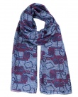 Foulard soie MAIA snake blue femme