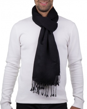 Echarpe cachemire KATAN black homme