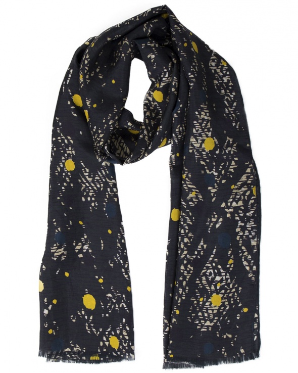 Foulard soie MELI scale jet femme