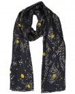 Foulard soie MELI scale jet femme