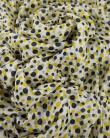 Pareo coton soie BALI dots yellow femme